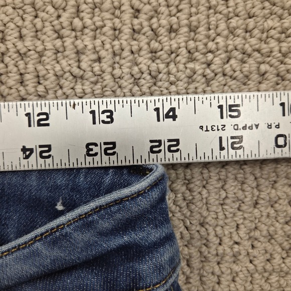 American Eagle Womens Slim Straight Leg Jeans Distressed Blue Denim 28x32‎ - Picture 6 of 9